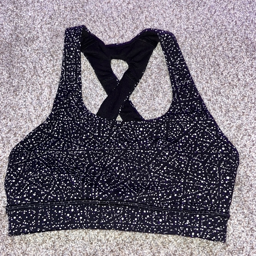 black/white lulu bra